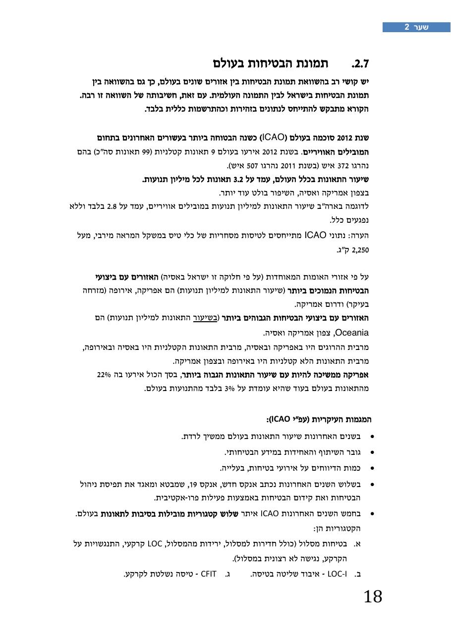 רת"א סיכום בטיחות 2012 – עמוד 22