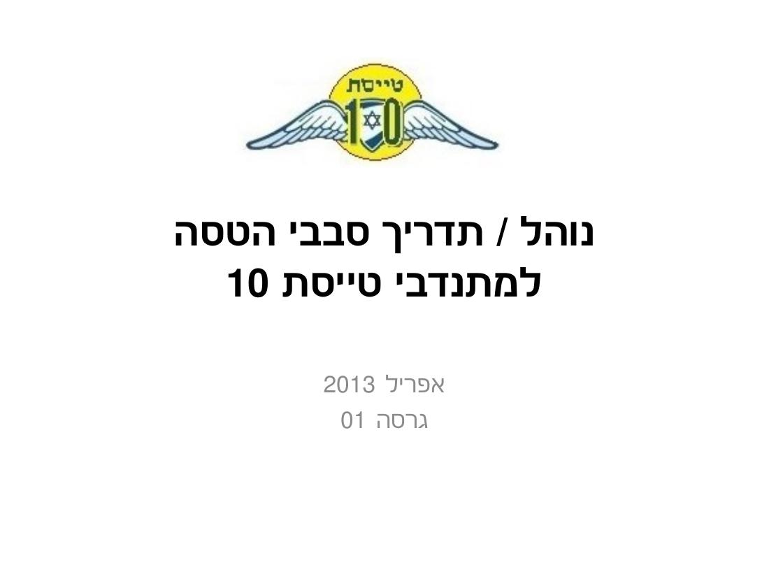 נוהל הטסת ילדים - הרצליה – עמוד 1