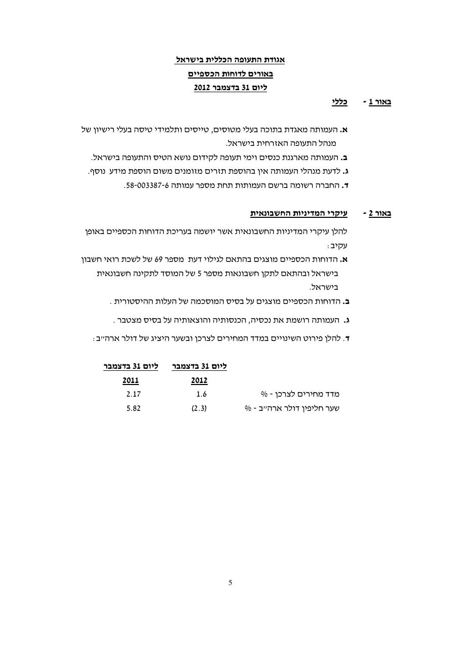 דוח כספי אגודת התעופה 2012 – עמוד 7