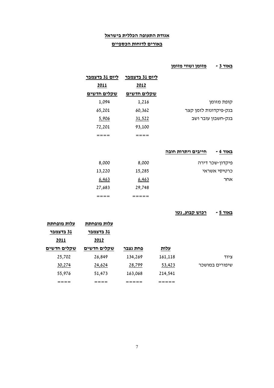 דוח כספי אגודת התעופה 2012 – עמוד 9