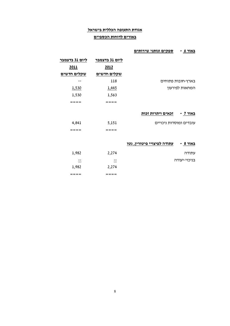 דוח כספי אגודת התעופה 2012 – עמוד 10