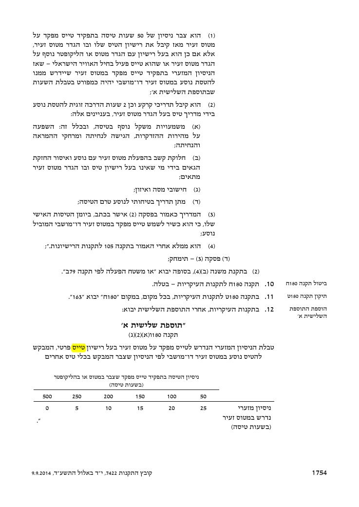 מצ"ב הנוסח כפי שפורסם בקובץ התקנות – עמוד 6