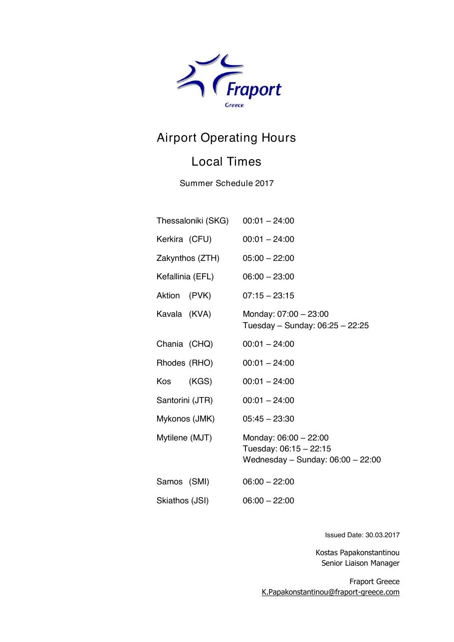 Fraport Airport Op Hours – עמוד 1