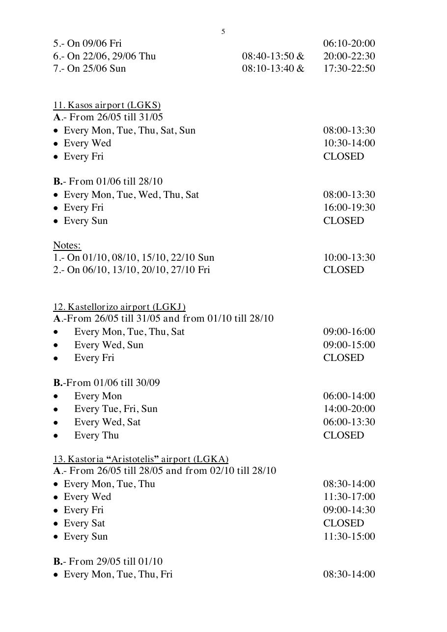 reek CAA airport op hours – עמוד 5