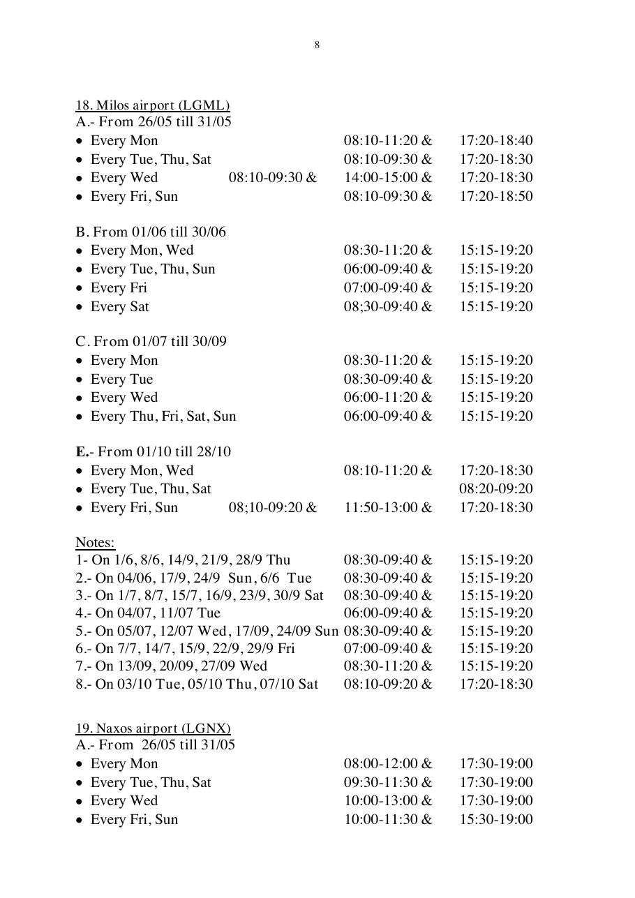 reek CAA airport op hours – עמוד 8