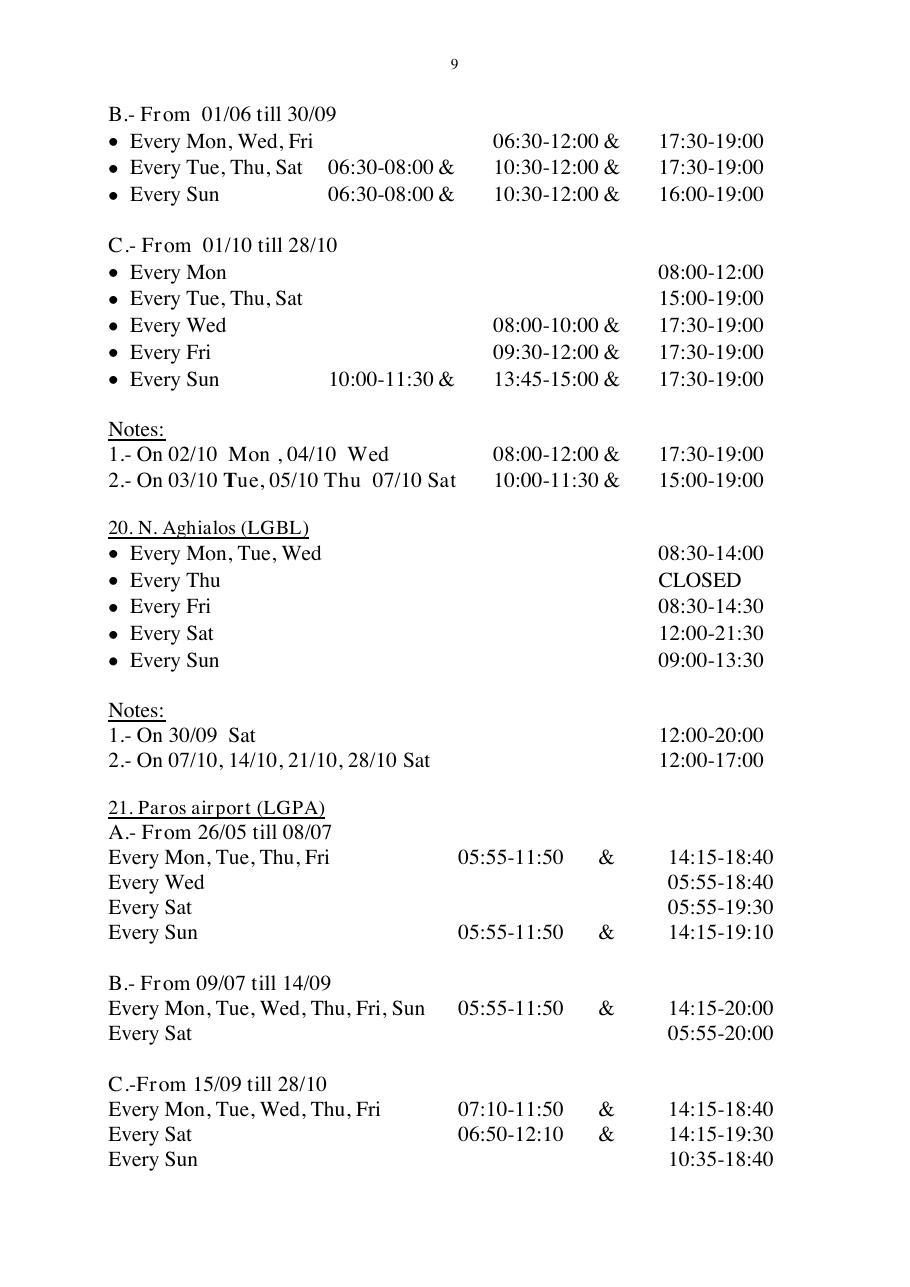 reek CAA airport op hours – עמוד 9