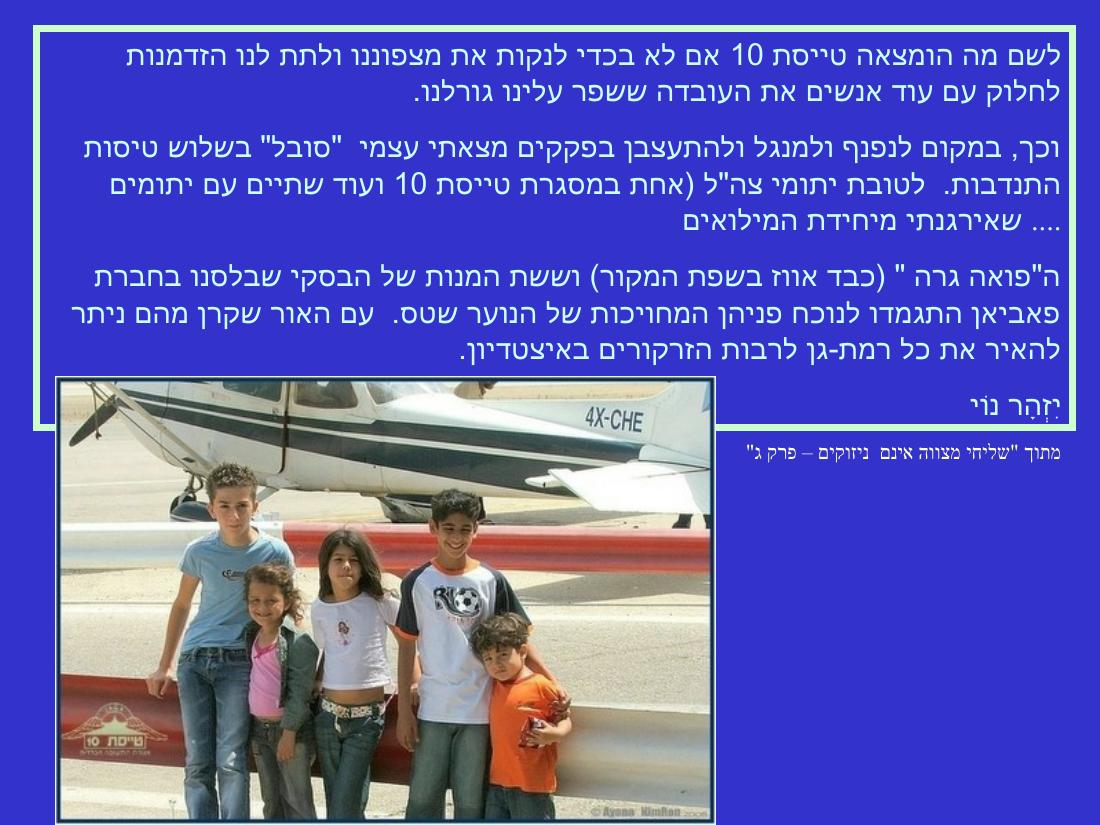 הטסת ילדי משפחות שכולות – עמוד 11