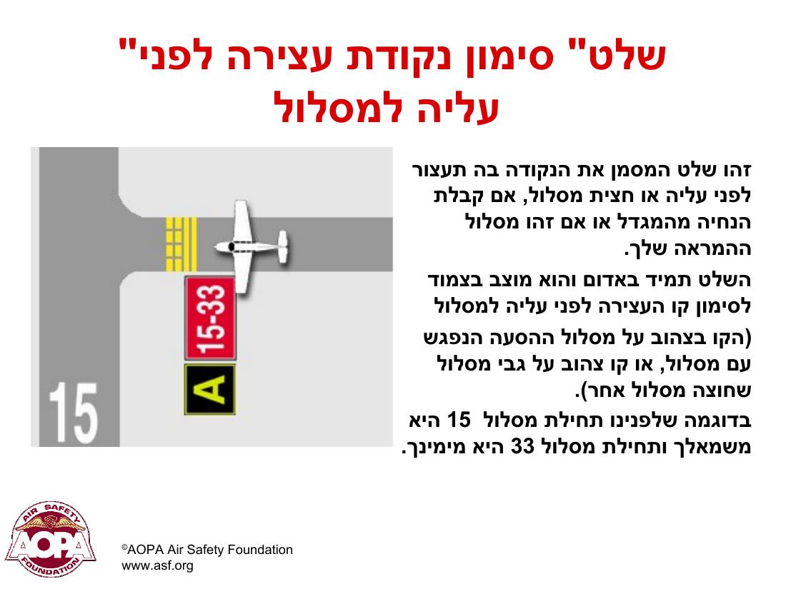 תמרורים וסימונים בשדות תעופה בינ"ל – עמוד 16