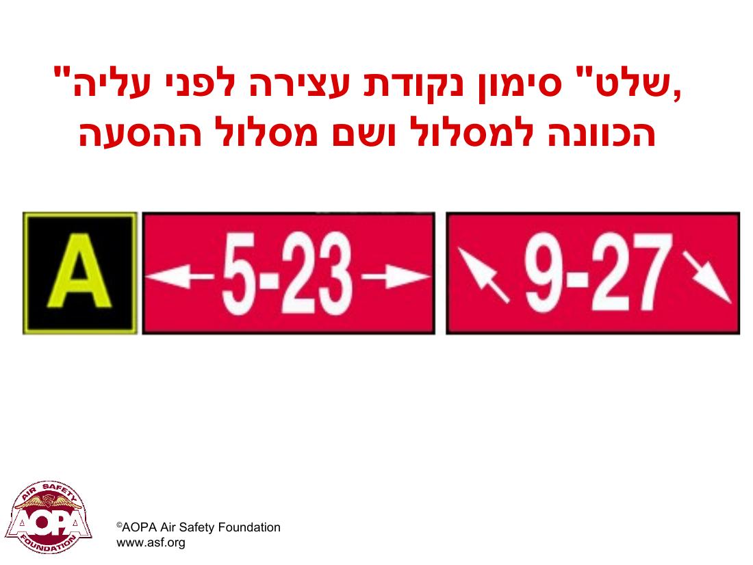 תמרורים וסימונים בשדות תעופה בינ"ל – עמוד 21