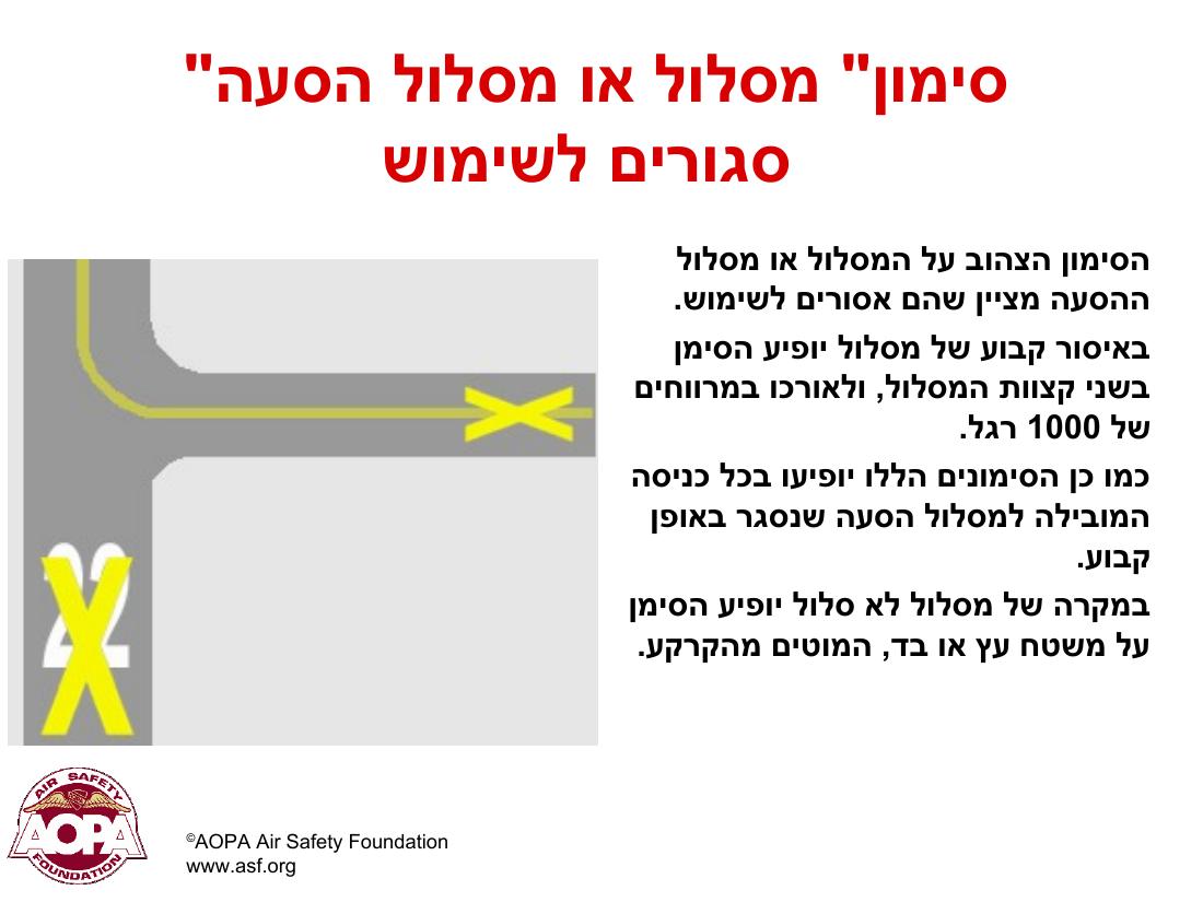 תמרורים וסימונים בשדות תעופה בינ"ל – עמוד 36