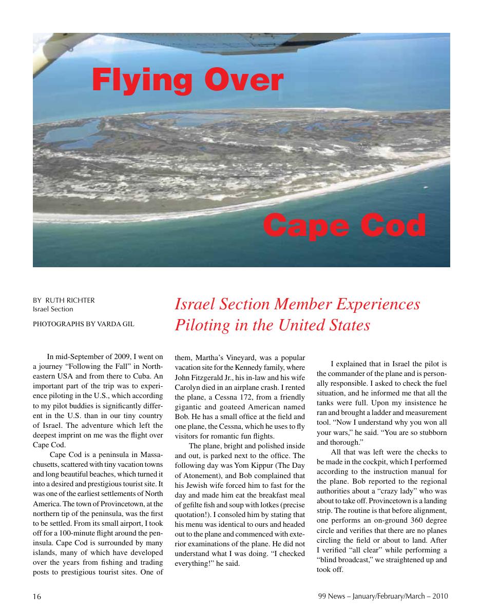 flying over Cape Cod – עמוד 1