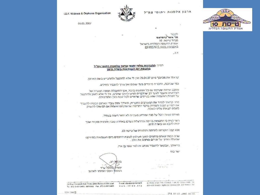 מצגת סיכום לשנת2009 – עמוד 13