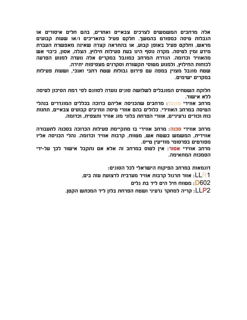 סיווגי המרחב האוירי בישראל – עמוד 4