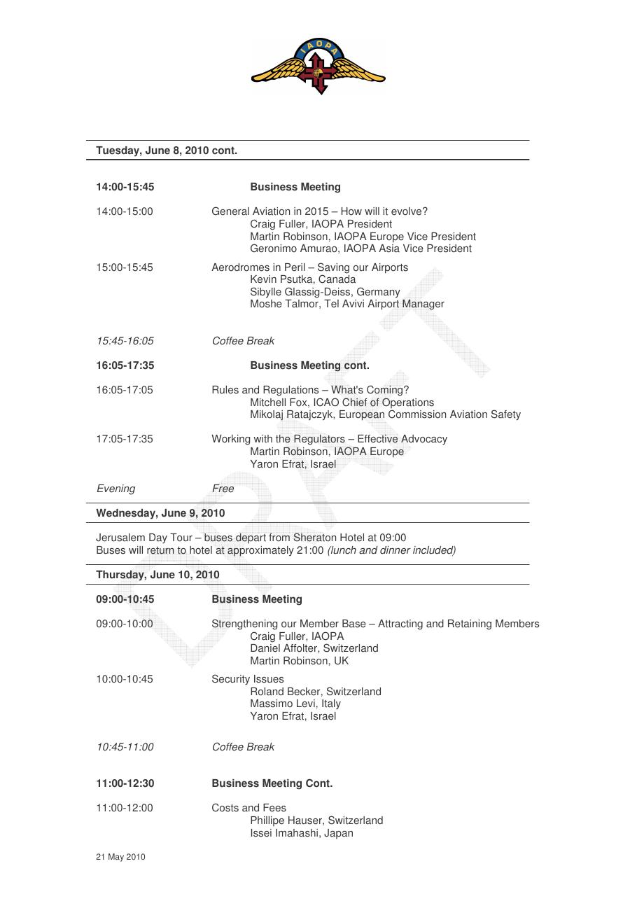 The Conferance program – עמוד 2