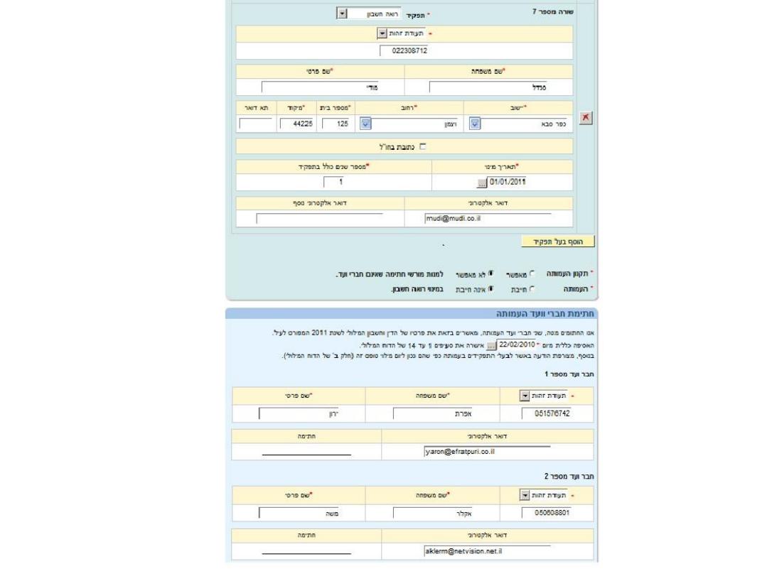הדוח השנתי 2011 לרשם העמותות – עמוד 10