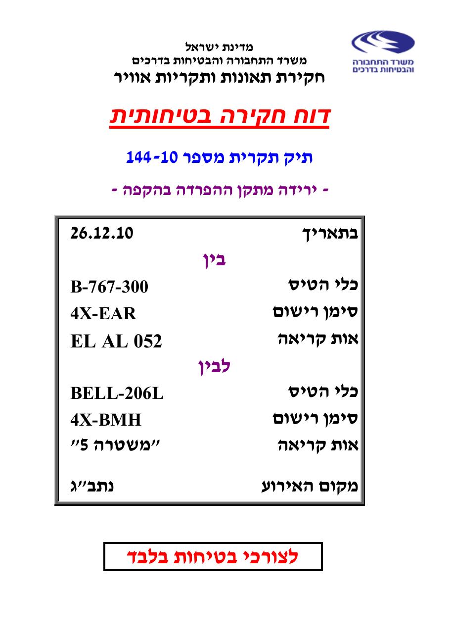דוח מס. 144-10 – עמוד 1