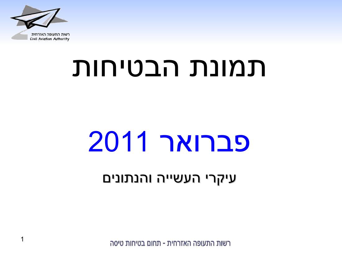 סיכום בטיחות פברואר 2011 – עמוד 1