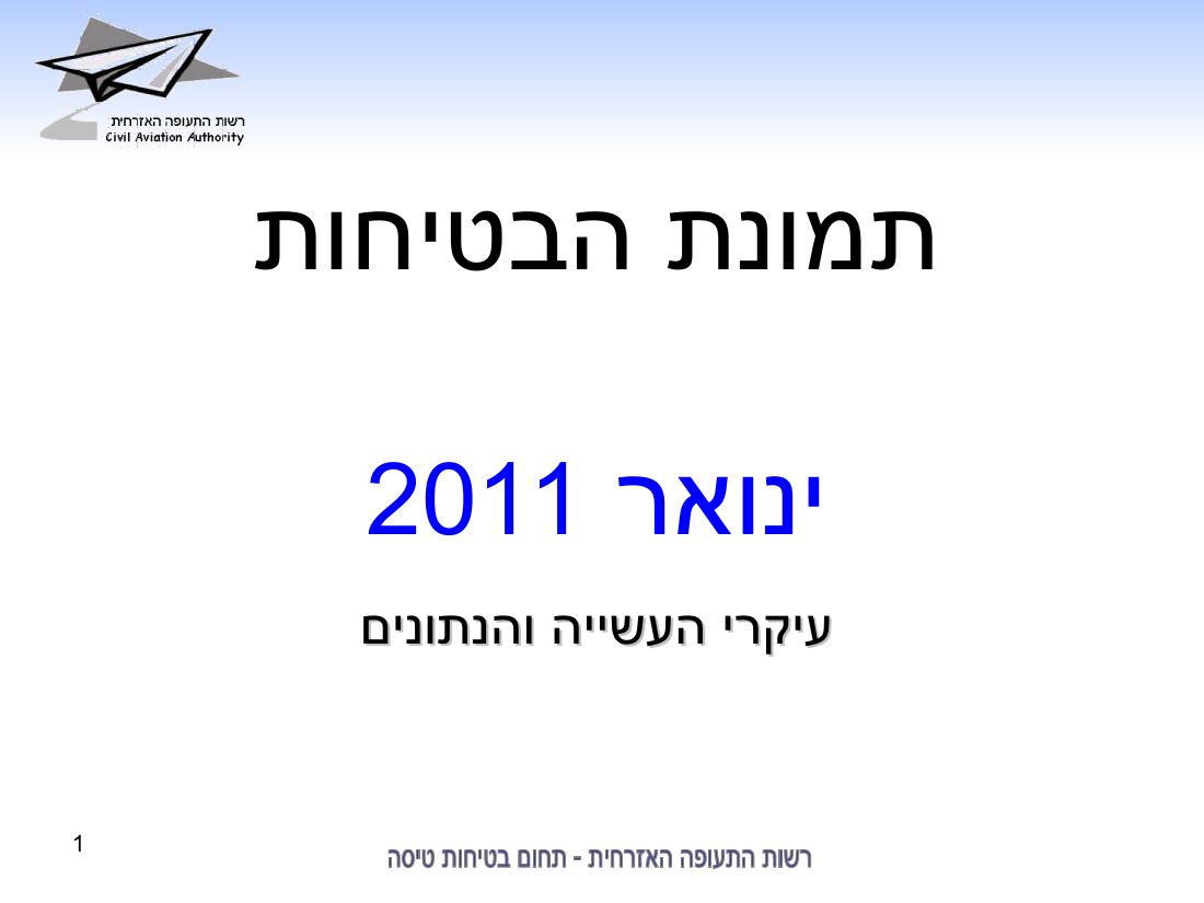 סיכום בטיחות ינואר 2011 – עמוד 1