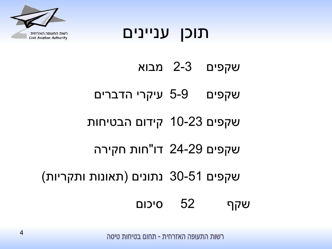 סיכום בטיחות לחציון ראשון 2010 - רת"א – עמוד 4