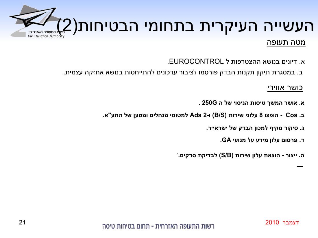 סיכום בטיחות דצמבר 2010 – עמוד 21