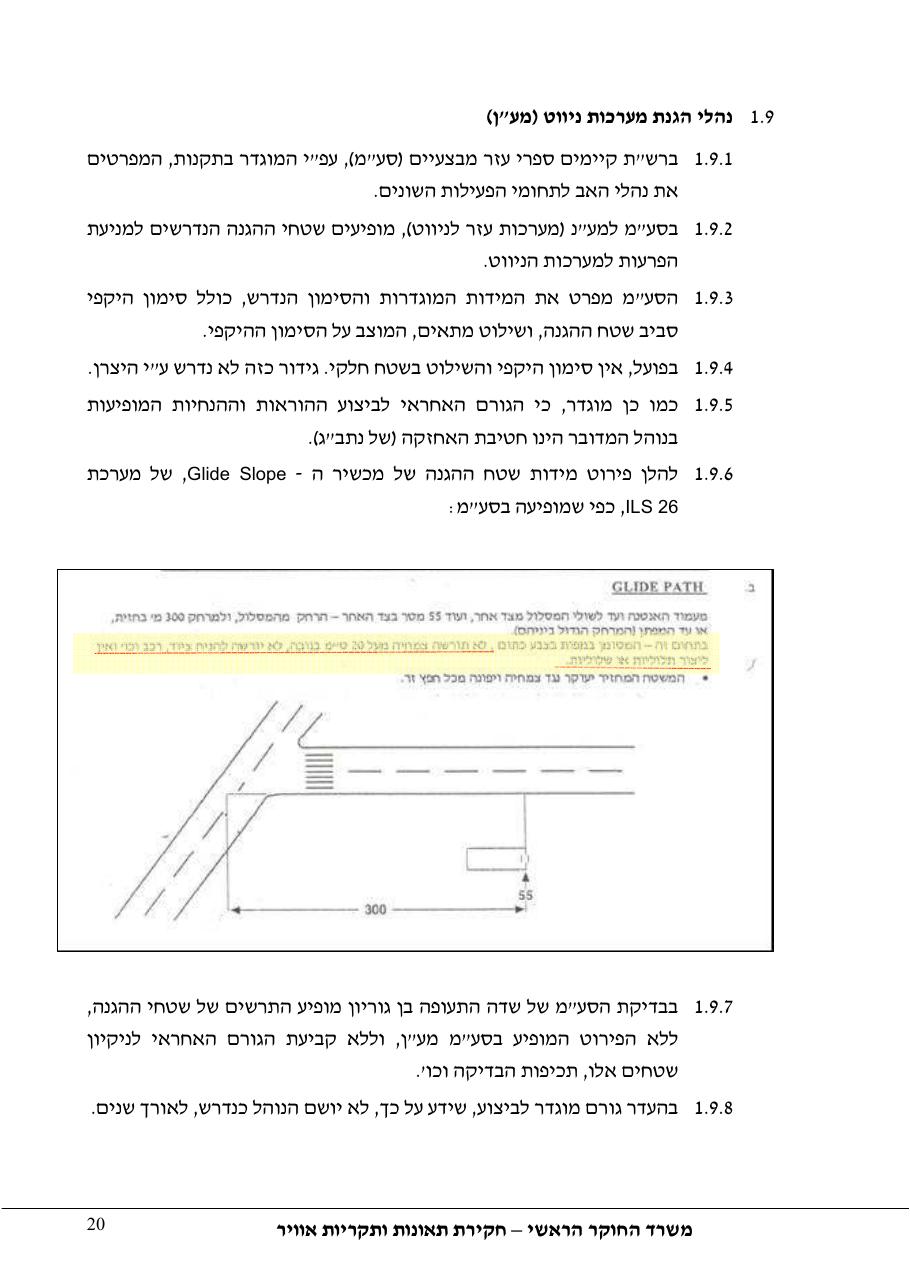 סטייה מטה שלשידור קרן גלישה בגישת ILS – עמוד 25