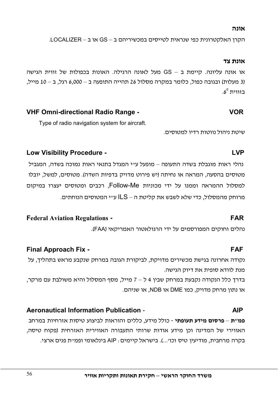 סטייה מטה שלשידור קרן גלישה בגישת ILS – עמוד 61