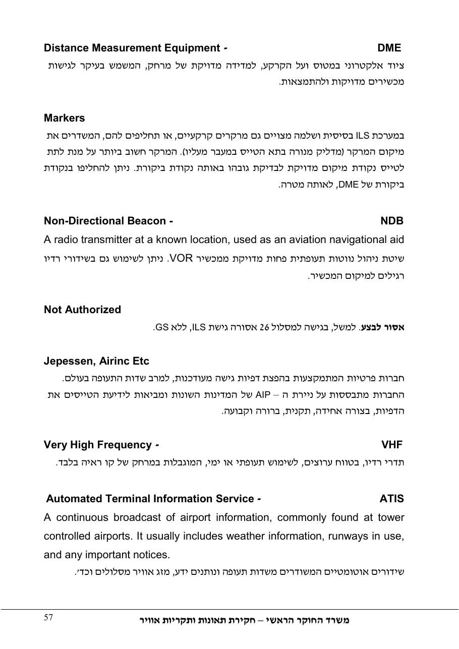 סטייה מטה שלשידור קרן גלישה בגישת ILS – עמוד 62