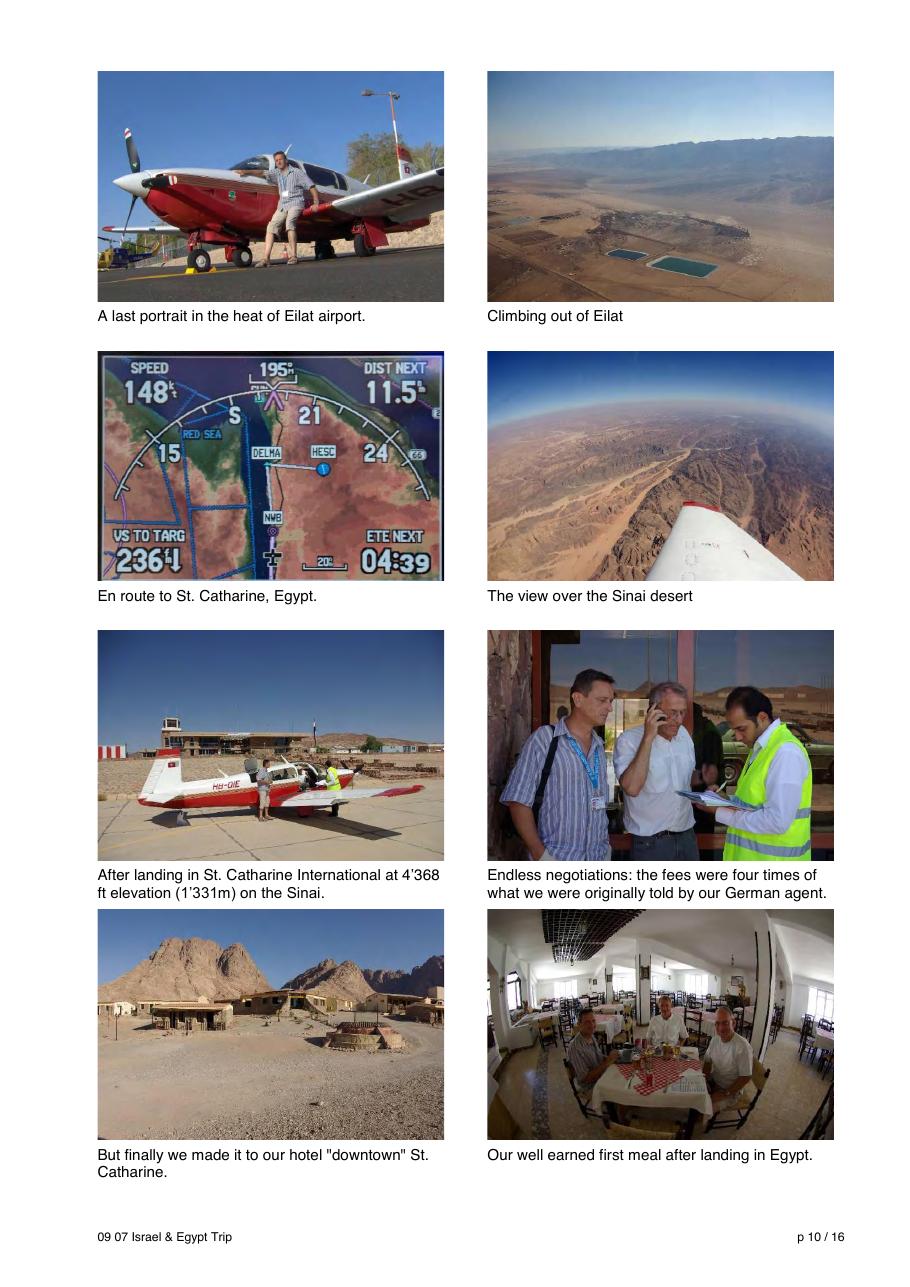Flying from Switzerland to Israel & Egypt - HB DIE – עמוד 10