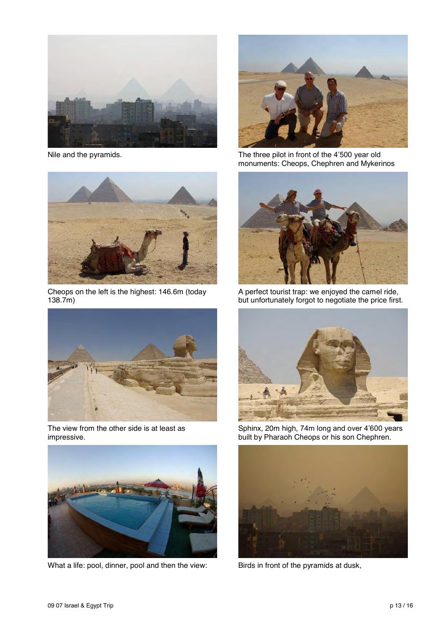 Flying from Switzerland to Israel & Egypt - HB DIE – עמוד 13