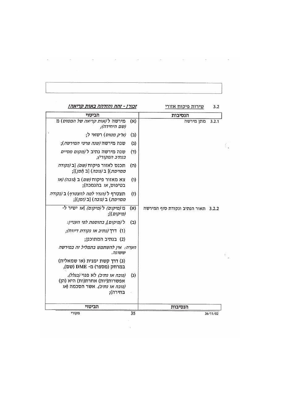 נוהל דיבור אלחוט אוירי – עמוד 39