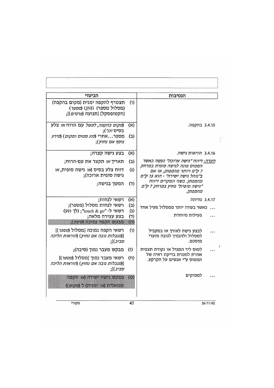 נוהל דיבור אלחוט אוירי – עמוד 51
