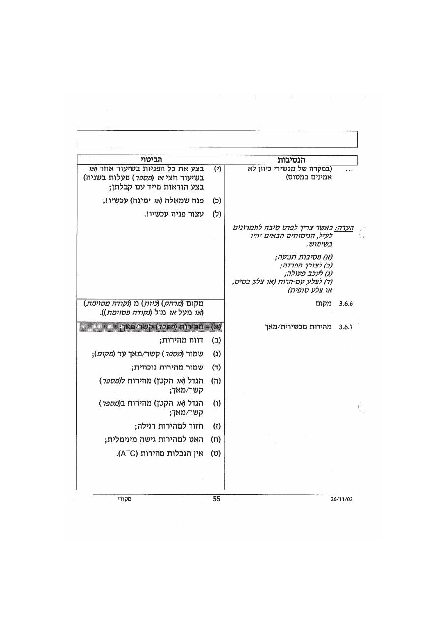 נוהל דיבור אלחוט אוירי – עמוד 59