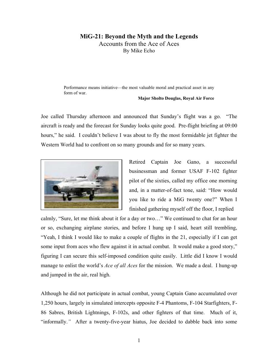 The Myth and the Legend with pix – עמוד 1