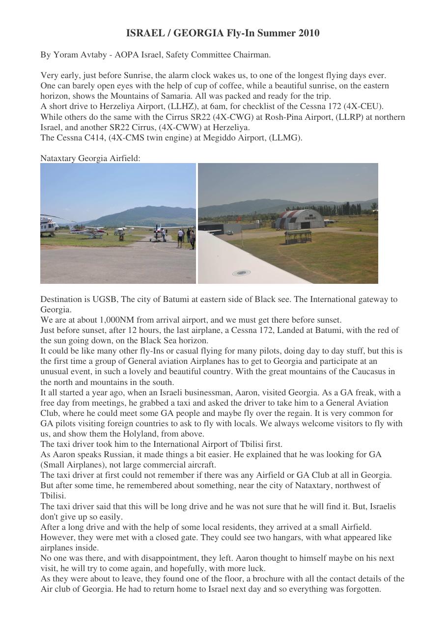 Georgia Fly In 2010 – עמוד 1
